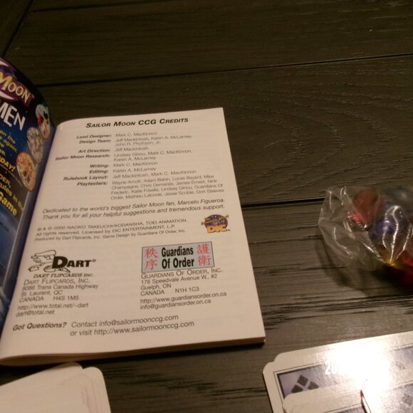 Sailor Moon Collectible Card Game Introductory Starter Deck DART 2000 Vintage - Picture 6 of 6